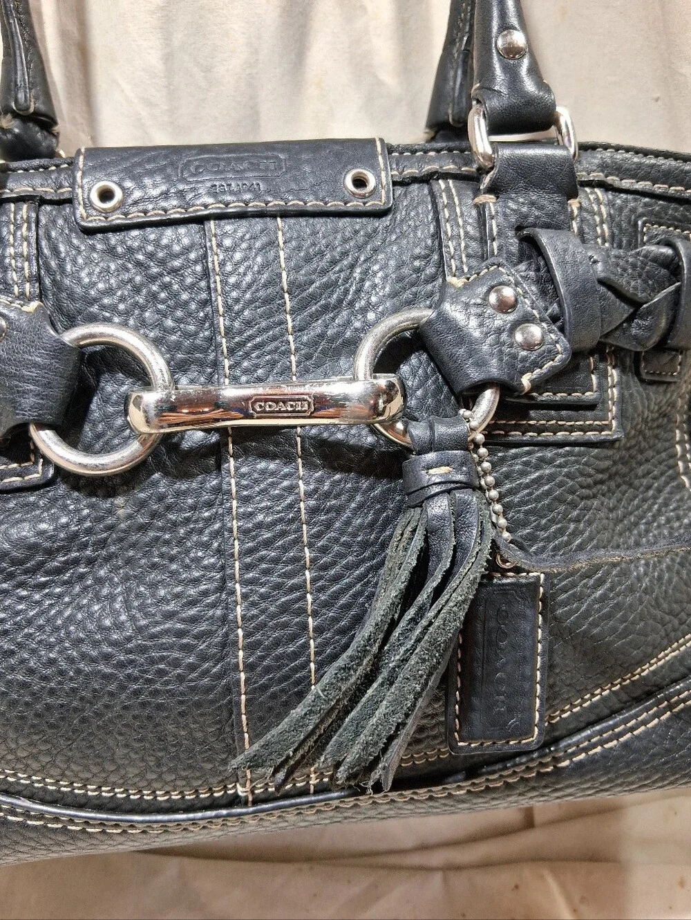 Vintage Hamptons Braided Belt Satchel